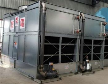 密閉式冷卻塔內外循環無填料！